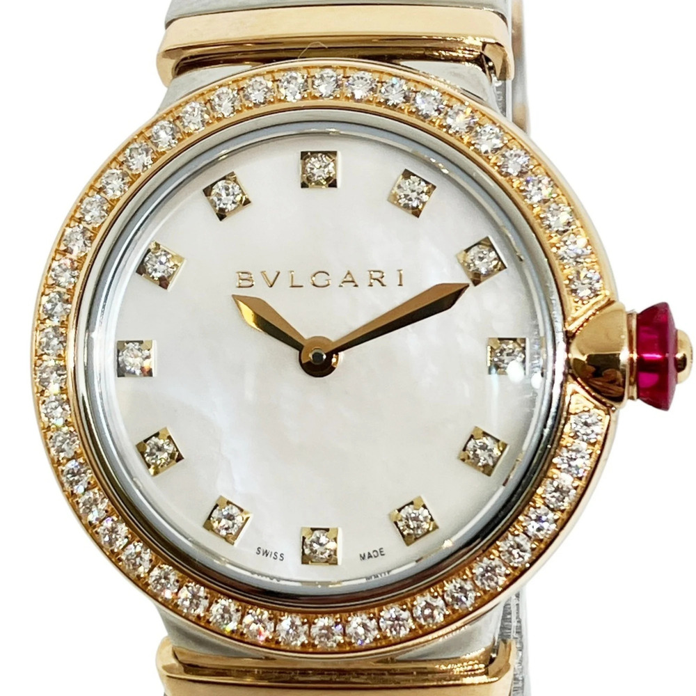 Bulgari BVLGARI Lucea Tubogas Two-Tone 12-Diamond Watch, Total Weight 88.9g, ...